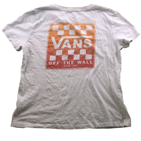 Vans Mens T-Shirt Medium Classic White Graphic Tee Short Sleeve Crew Neck Casual - Picture 2 of 9